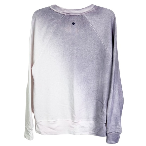 Zella Jamie Space Dye Crew Neck Long Sleeve Sweatshirt in Purple XS & S - Picture 2 of 11